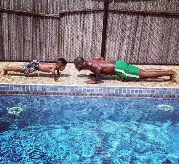 Peter Okoye And Son Spend Quality Time Together [See Photos]